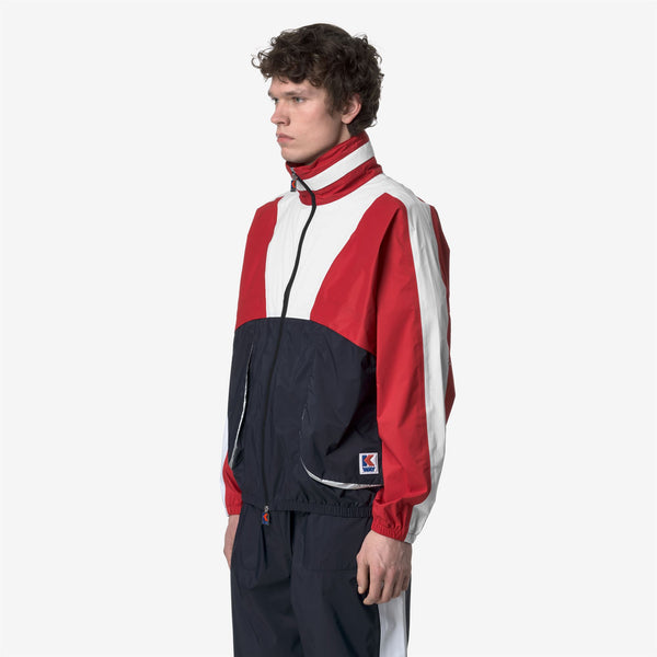 K Way 7002 FULL ZIP BLUE RED WHITE