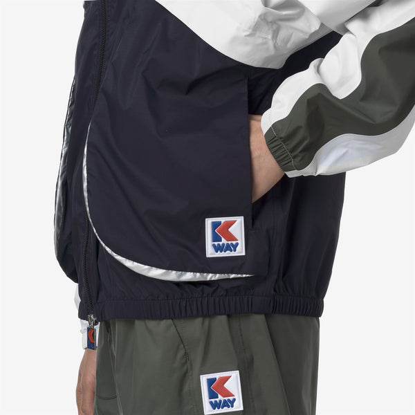 K Way 7002 FULL ZIP BLUE WHITE GREEN