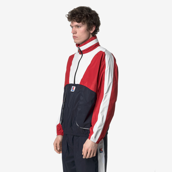K Way 7002 HALF ZIP BLUE RED WHITE