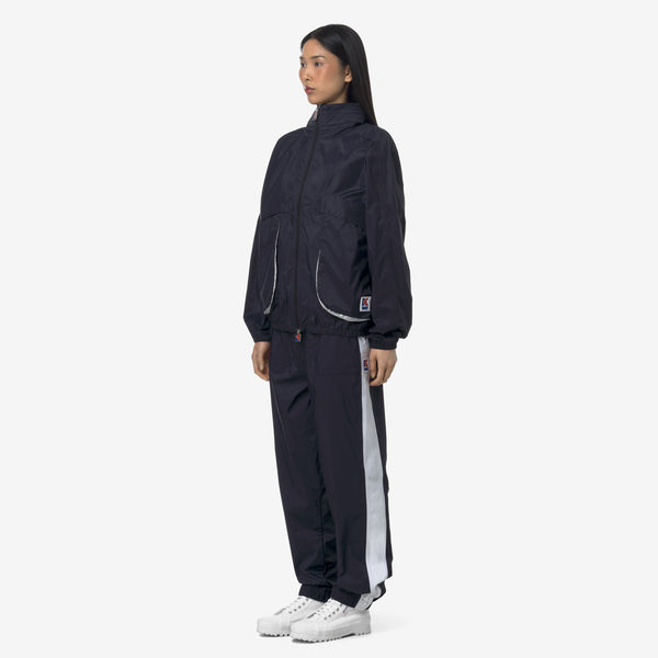 K Way 7002 PANTS BLUE WHITE