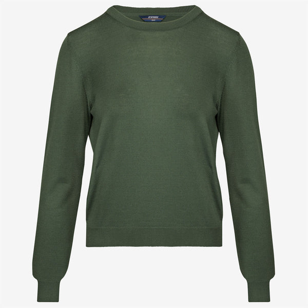 k way ABBI MERINO GREEN LAUREL