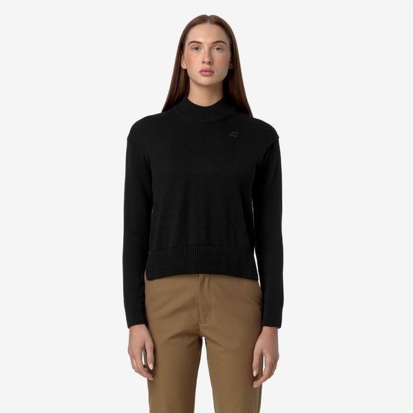 K Way AGATA COTTON CASHMERE BLACK PURE