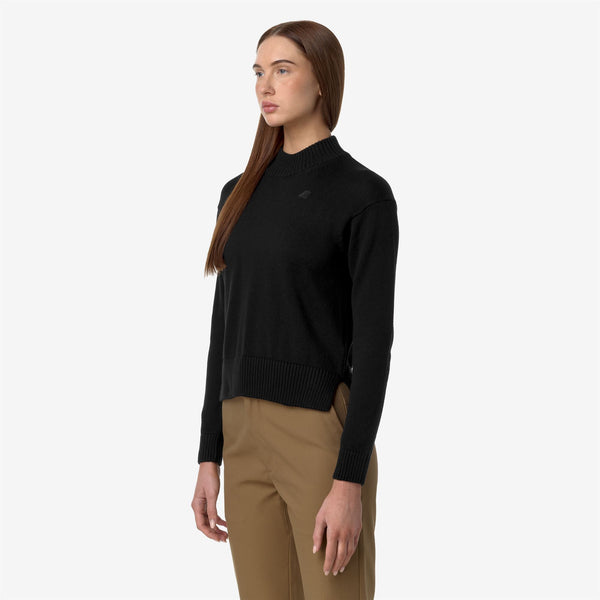 K Way AGATA COTTON CASHMERE BLACK PURE