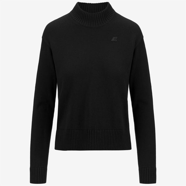 k way AGATA COTTON CASHMERE BLACK PURE