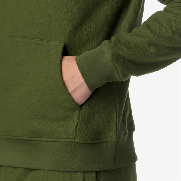 K Way ALBAN HEAVY FLEECE GREEN CYPRESS