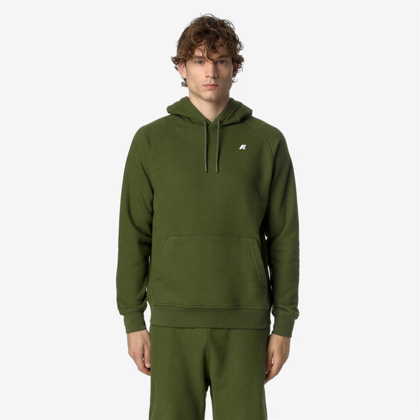 K Way ALBAN HEAVY FLEECE GREEN CYPRESS