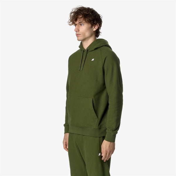 K Way ALBAN HEAVY FLEECE GREEN CYPRESS