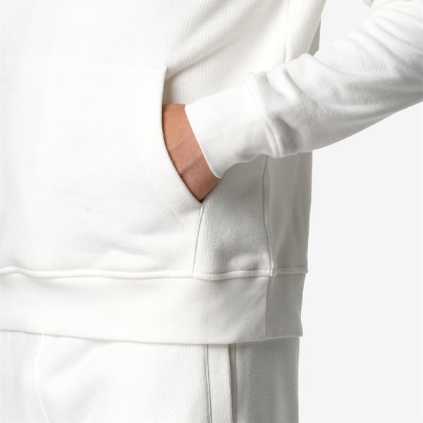 K Way ALBAN HEAVY FLEECE WHITE GARDENIA