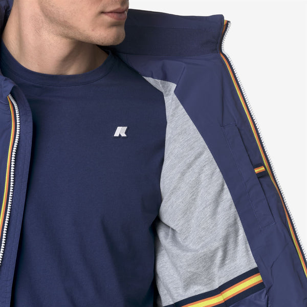 K Way AMAURY STRETCH NYLON JERSEY BLUE DEEP COBALT