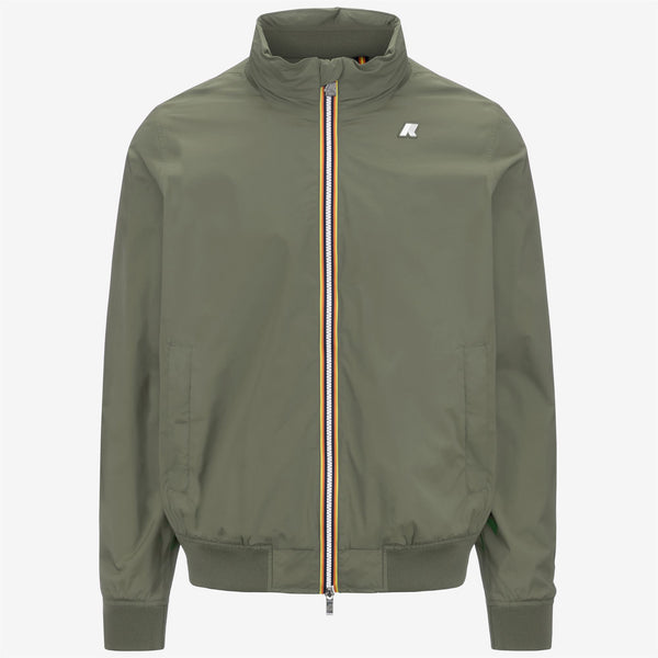 k way AMAURY STRETCH NYLON JERSEY GREEN LICHEN