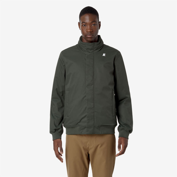 K Way AMAURY TWILL MARMOTTA GREEN B-BLUE A
