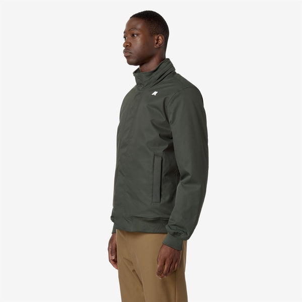 K Way AMAURY TWILL MARMOTTA GREEN B-BLUE A