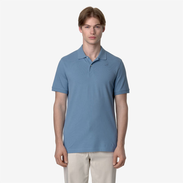 K Way AMEDEE PIQUE BLUE ALLURE