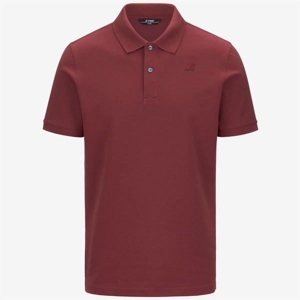 k way AMEDEE PIQUE RED BROWNISH