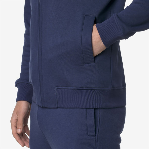 K Way ANTHONY FRENCH TERRY BLUE DEEP COBALT