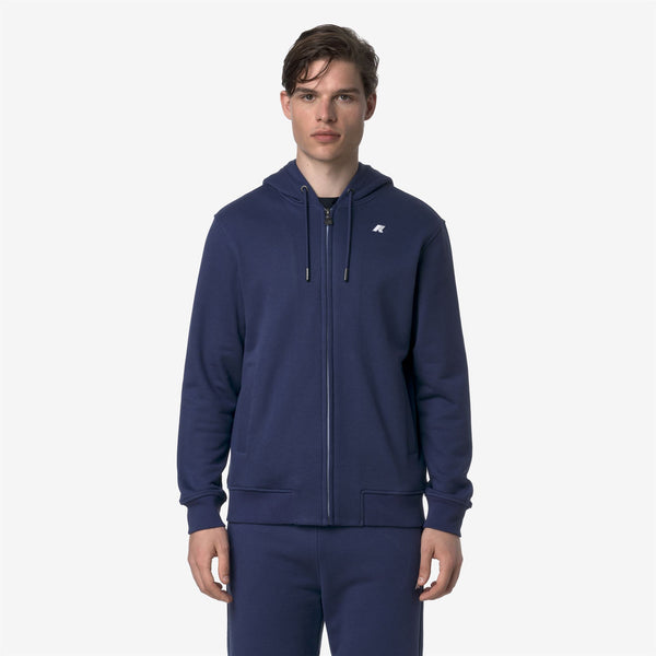 K Way ANTHONY FRENCH TERRY BLUE DEEP COBALT