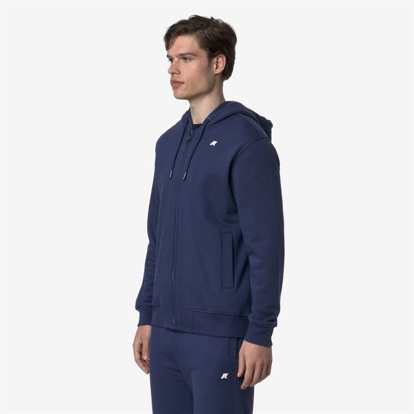 K Way ANTHONY FRENCH TERRY BLUE DEEP COBALT