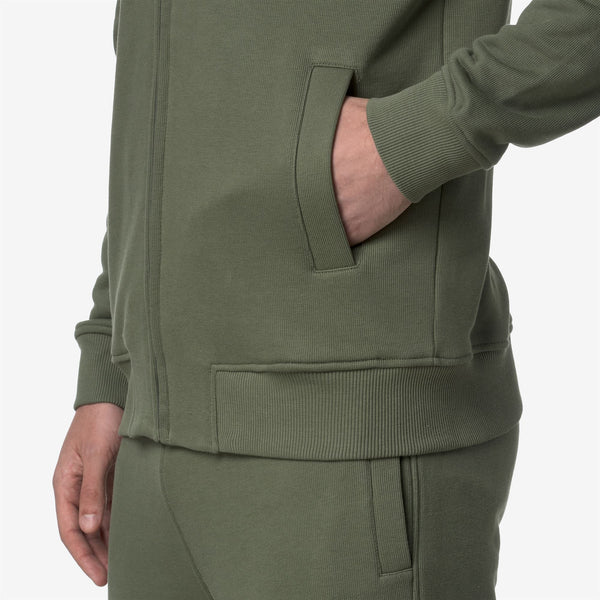 K Way ANTHONY FRENCH TERRY GREEN LICHEN