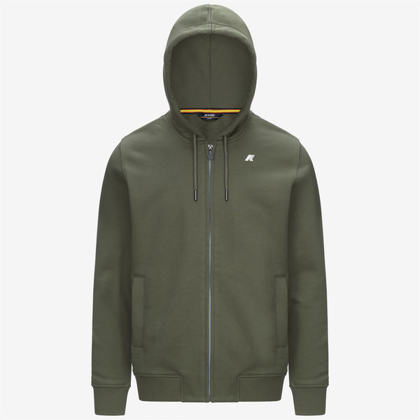 k way ANTHONY FRENCH TERRY GREEN LICHEN