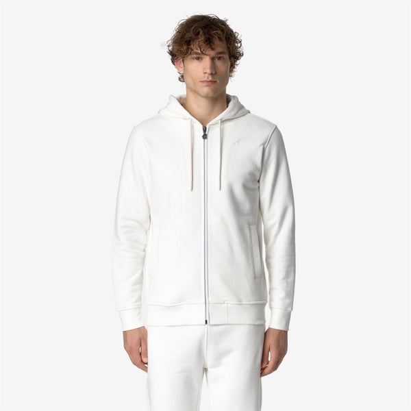K Way ANTHONY HEAVY FLEECE WHITE GARDENIA
