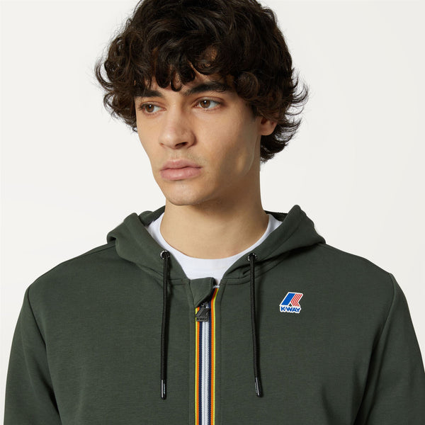 K Way ARNEL POLY COTTON GREEN BLACKISH