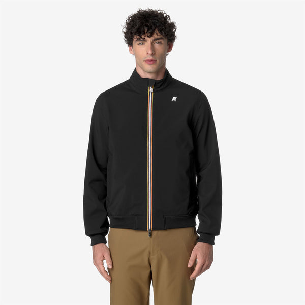 K Way ARSENE BONDED BLACK-BLUE DEPTH