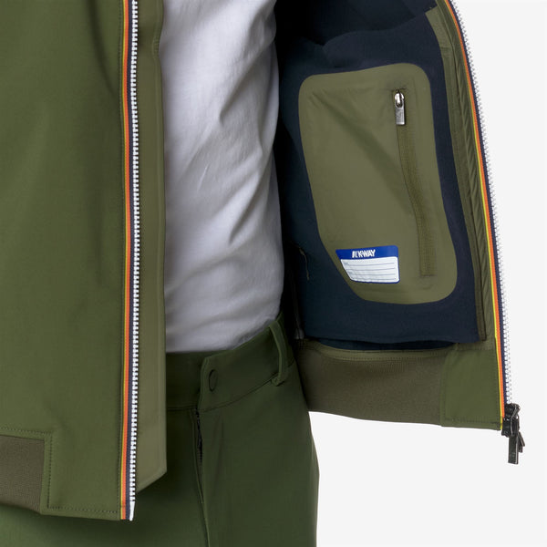 K Way ARSENE BONDED GREEN C-BLUE D