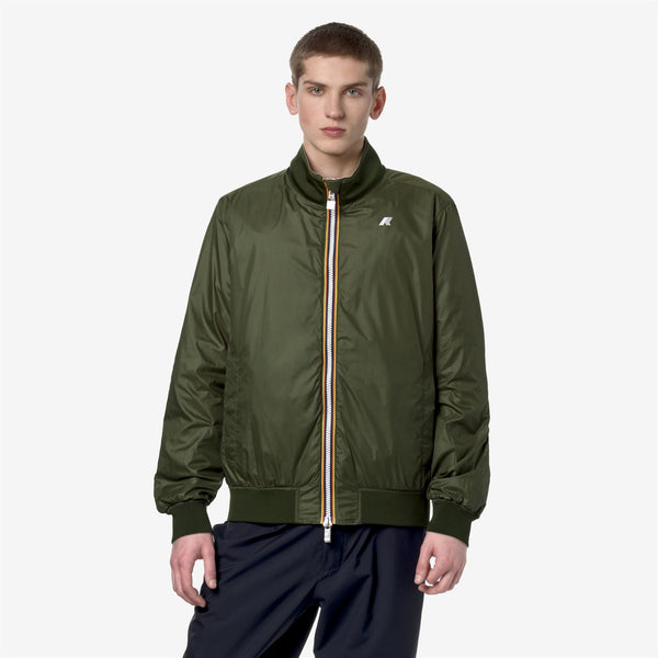 K Way ARSENE PLUS.2 REVERSIBLE BEIGE L-GREEN C