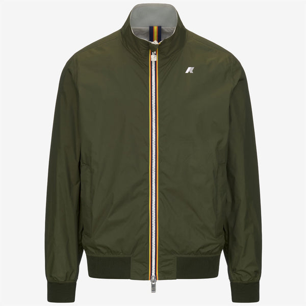 k way ARSENE PLUS.2 REVERSIBLE GREEN C-BEIGE L