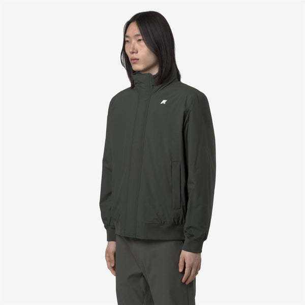 K Way ARSENE WARM OTTOMAN GREEN BLACKISH