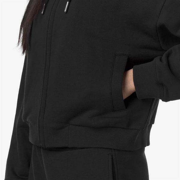 K Way ARWEN FRENCH TERRY BLACK PURE