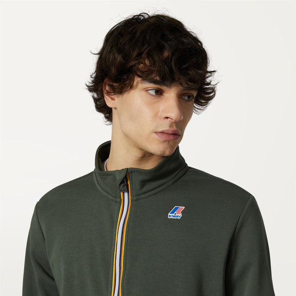 K Way AUGUR POLY COTTON GREEN BLACKISH