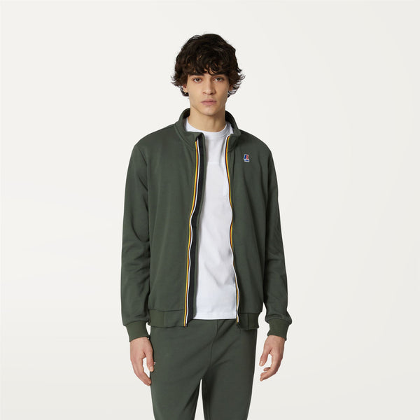 K Way AUGUR POLY COTTON GREEN BLACKISH