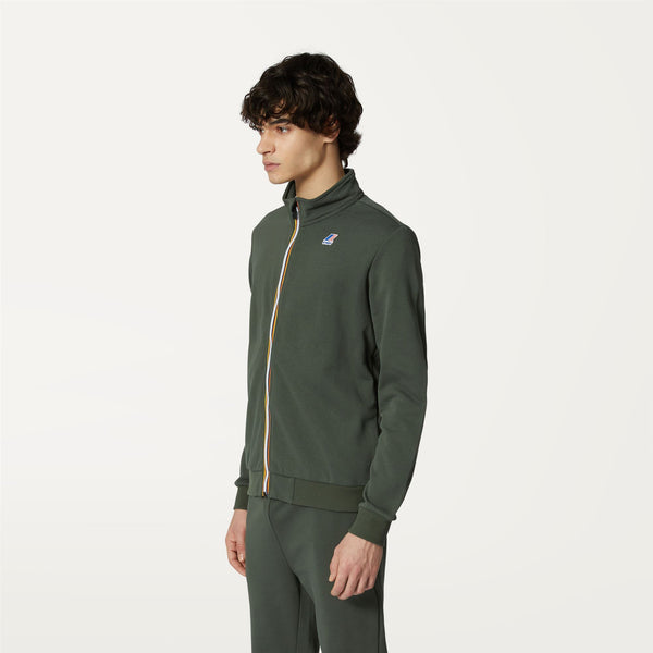 K Way AUGUR POLY COTTON GREEN BLACKISH