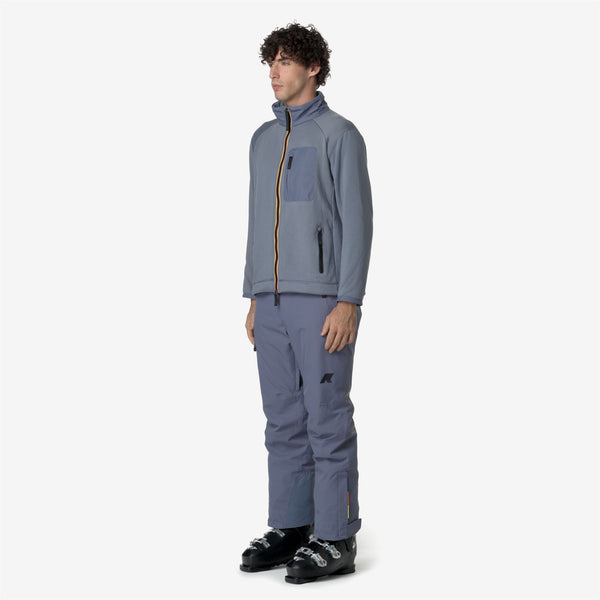 K Way AVRIEUX MICROTWILL 2L GREY BLUE AVIO