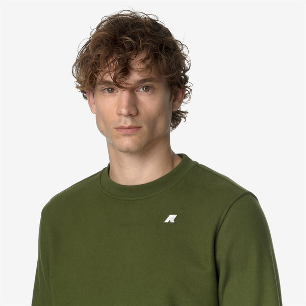 K Way BAPTISTE HEAVY FLEECE GREEN CYPRESS