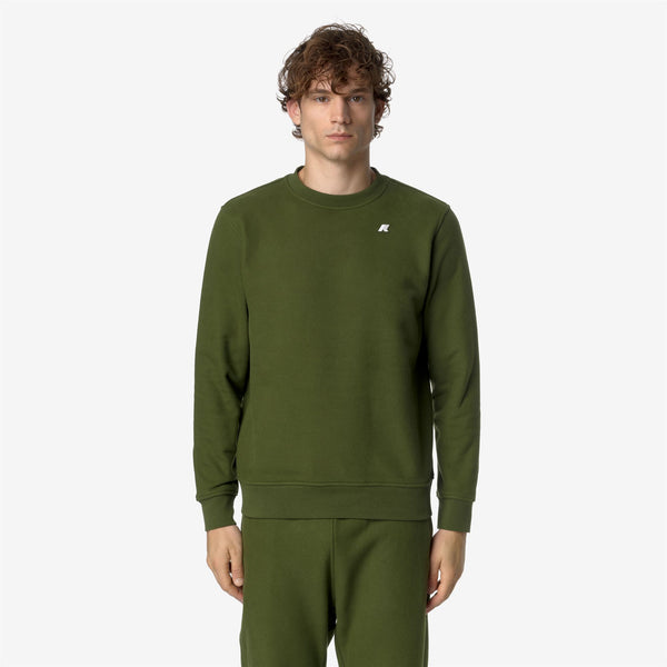K Way BAPTISTE HEAVY FLEECE GREEN CYPRESS