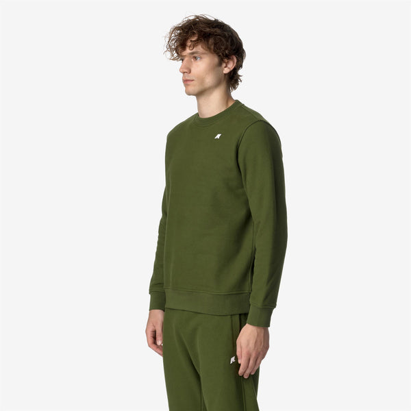 K Way BAPTISTE HEAVY FLEECE GREEN CYPRESS
