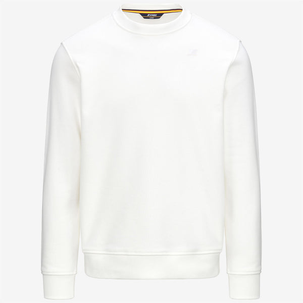 k way BAPTISTE HEAVY FLEECE WHITE GARDENIA