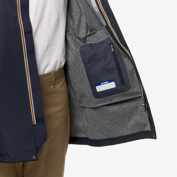 K Way BENNY BONDED JERSEY BLUE DEPTH