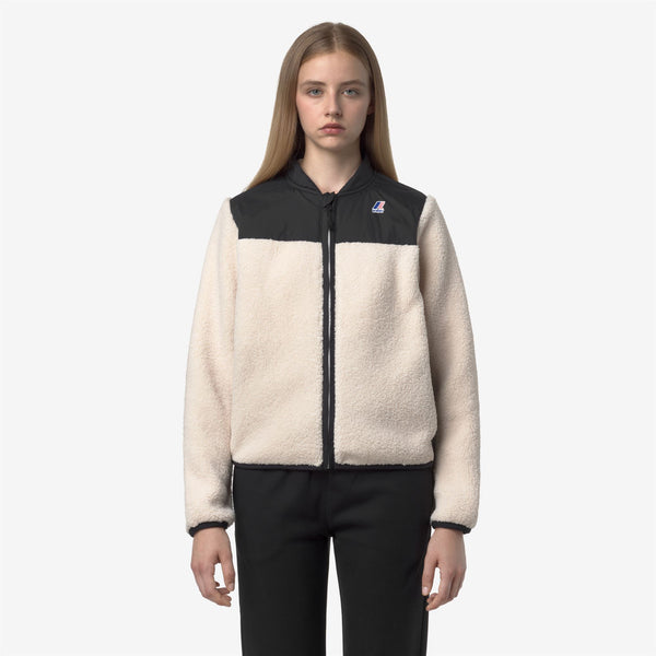 K Way BERNARDINE 4.0 ORSETTO BLACK PURE-ECRU