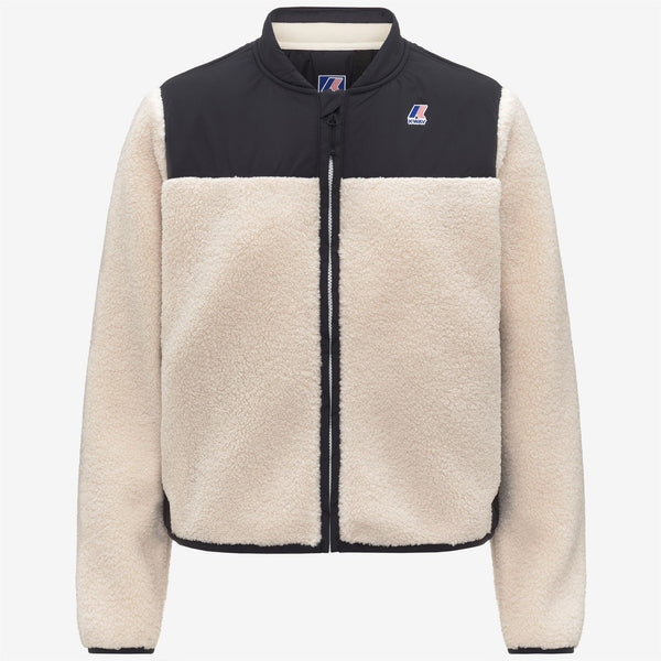 k way BERNARDINE 4.0 ORSETTO BLACK PURE-ECRU