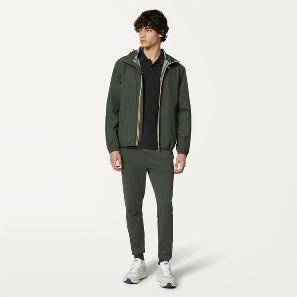 K Way BISHOP POLY COTTON GREEN BLACKISH