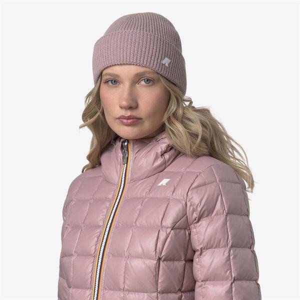 K Way BRICE CARDIGAN STITCH WOOL ROSE PINKISH MEL