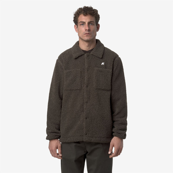 K Way CAMERON SHERPA POLAR BLACK OLIVE COMBO