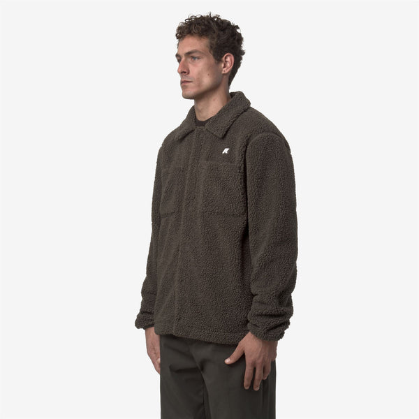 K Way CAMERON SHERPA POLAR BLACK OLIVE COMBO