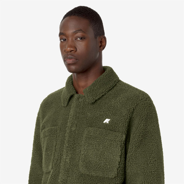 K Way CAMERON SHERPA POLAR GREEN C-GREEN C
