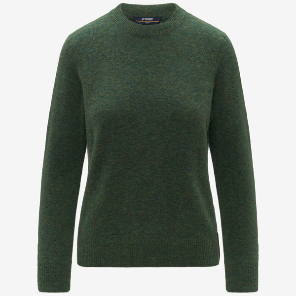 k way CLARISSE WOOL STRETCH GREEN MIX