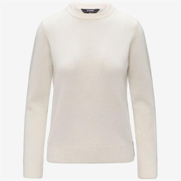 k way CLARISSE WOOL STRETCH WHITE GARDENIA