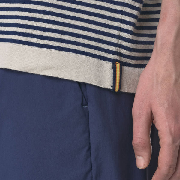 K Way COMBE STRIPES BEIGE LT-BLUE DEPTHS
